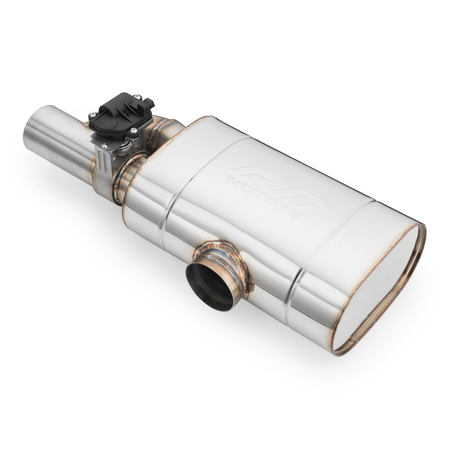 Kit silenziatore trasversale con passaggio diretto e valvola elettrica EV04 76/350