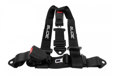 Racing seat belts SLIDE 3p 2" black 