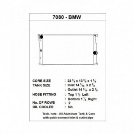Radiador BMW Serie 2 F87 M2 CSF