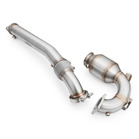 Downpipe Hyundai i20N avec catalyseur OBD et section centrale