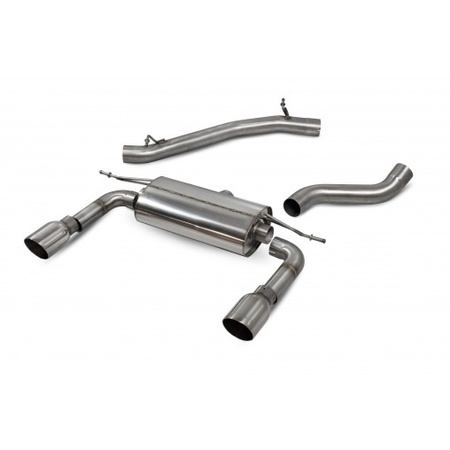 CatBack Audi TT MK3 2.0 TFSI Quattro modello senza GPF non risonato senza valvole (impianto di scarico da catalizzatore)