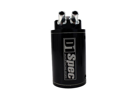 Oil Catch Tank 15mm Black + Filter D1Spec