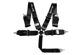 Racing seat belts SLIDE Quick 5p 3" black SFI homologation