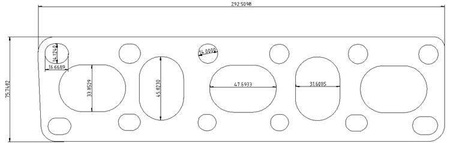 Auspuffkrümmer Flansch Nissan 350Z VQ35DE