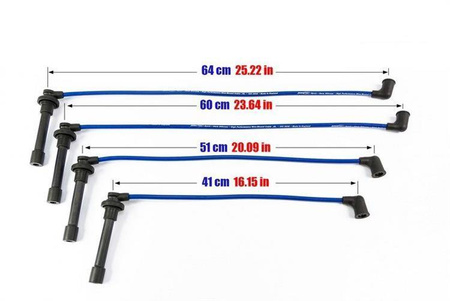 Ignition Leads Honda Civic Aerodeck 98-01 Red