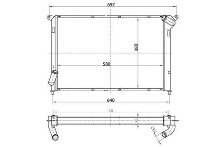 Radiatore sportivo BMW Mini Cooper S R52 R53 2002-2006 1.6
