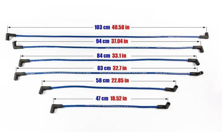 Zündkabel Volkswagen CapriCE Pontiac Firebird V6 94-97 rot