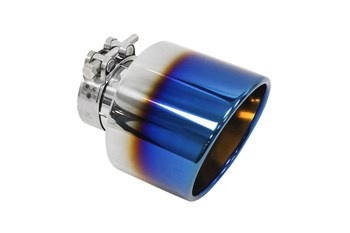 Terminale di scarico 127 mm, ingresso 67 mm – lucido, bruciato