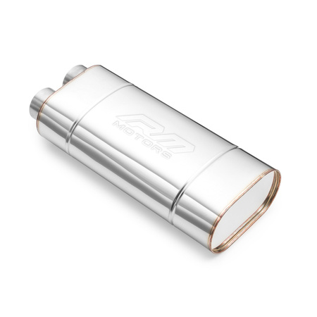 Silencieux Sport EM010 Elliptique – Embouti, Universel, Acier Inoxydable T304