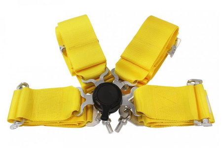 Arnés de competición 4 puntos 3" amarillo – Quick  