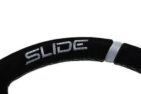 Volante SLIDE 350 mm suede argento - offset 90 mm