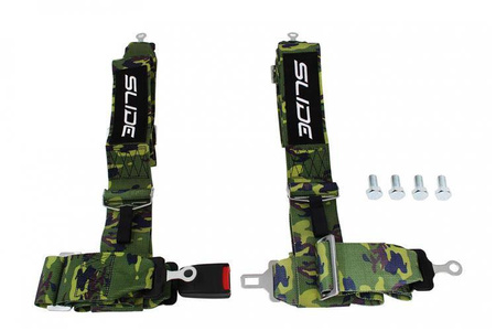 Racing seat belts SLIDE 4p 3" camo 
