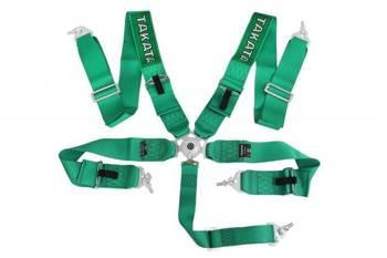 Racing harness 5-point 3" green – Takata Replica, harness