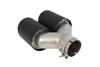 Dual exhaust tip 2×101 mm, inlet 63 mm – carbon, size L