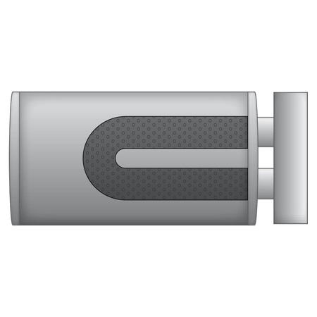 Silencieux elliptique avec vanne électrique EV02 63/300/E