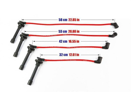 Cables de encendido Honda Civic Prelude IV V Accord VI 87-01 azul