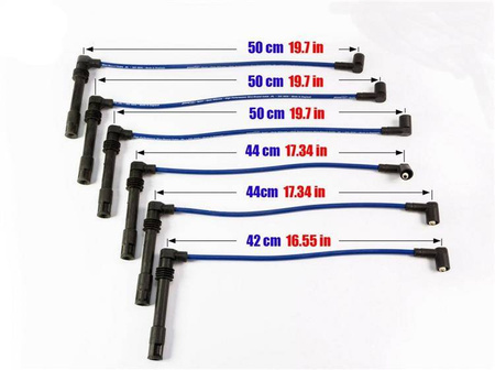 Ignition Leads Audi A6 A8 Skoda SuperB 2.4-2.8L V6 94-04 Red