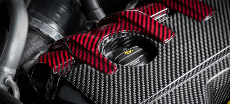 Engine cover Audi RS3 V2 / TTRS 8S Black-Red Eventuri  