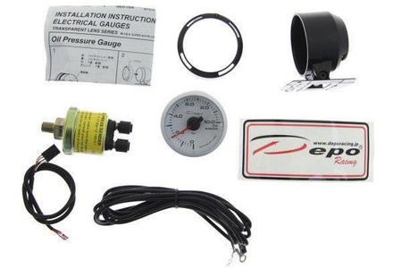 Manomètre 52mm Pression d'Huile Depo WBL