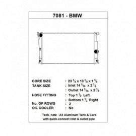 Kühler BMW 3er F34 335i CSF
