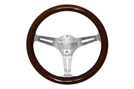 Volant 350 mm – bois, argent  