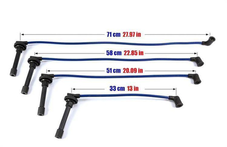 Ignition Leads Honda Civic Integra Aerodeck 98-01 Blue