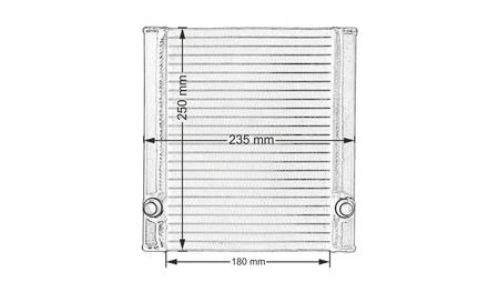 Radiatore acqua Mercedes A45 CLA45 AMG 2013+ (Laterale)