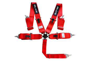 Cinture di sicurezza da corsa SLIDE Quick 5p 3" rosso omologazione SFI