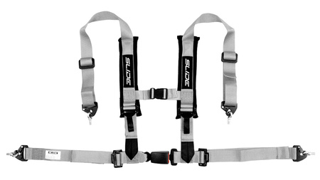 Rennsicherheitsgurte SLIDE V2 silber 4p 2" E4