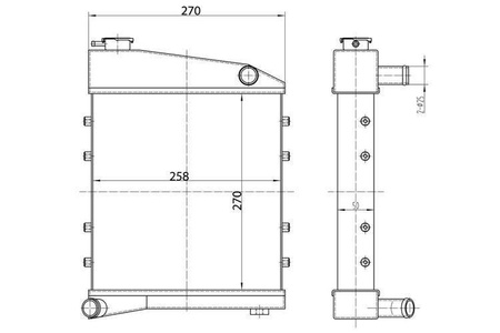 Radiador deportivo Austin Mini Classic Cooper