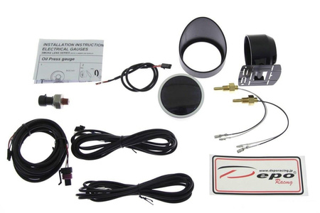 Manomètre 60mm 4en1 Pression d'Huile/Volt/Température d'Huile/Température Eau Depo WA