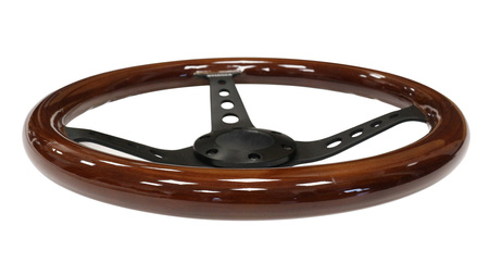 Volante 350 mm – madera, negro