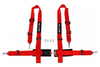 Racing seat belts SLIDE 4p 2" red 