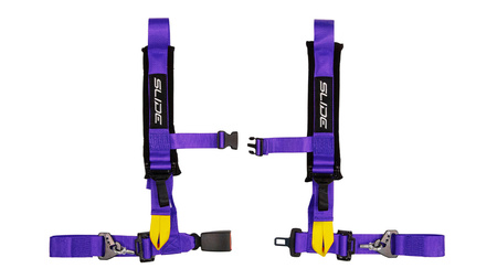 Rennsicherheitsgurte SLIDE V2 violett 4p 2" E4