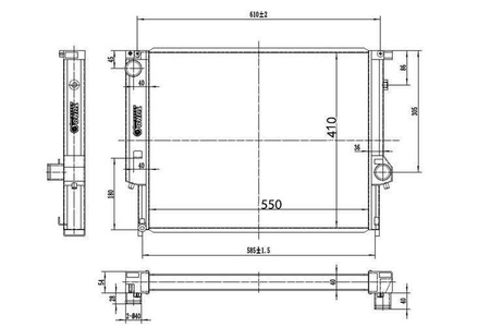 Radiatore acqua BMW E36 2.5 TDS E30 M3