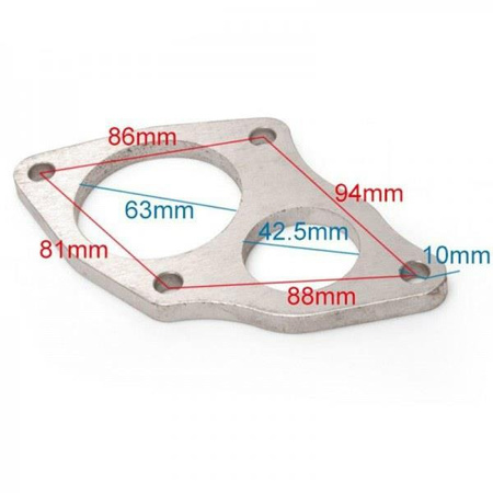 Flangia Downpipe Mitsubishi Lancer Evo 1-3 Eclipse