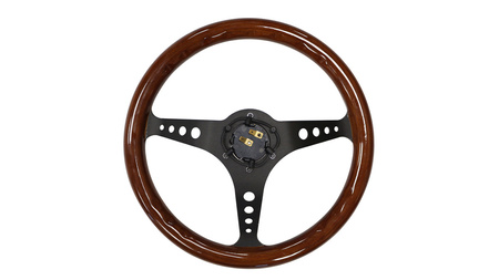Volante 350 mm – madera, negro