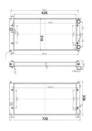 Radiatore sportivo VW Golf Mk3 92-99 2.0i /94-99 1.9 TDI /92-99 1.8i Mk3 Golf MT