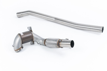 Large Bore Downpipe and Hi-Flow Sports Cat Volkswagen Golf MK7.5 R 2.0 TSI 310PS ( Non-GPF Equipped Models Only ) - 80mm Race Systems 2017 - 2021 Milltek Sport