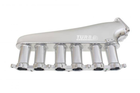 Colector de admisión Toyota Chaser Supra 1JZ con mariposa y riel de combustible Plata