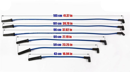 Cables de encendido Volkswagen Camaro Impala Trans Sport V6 88-97 rojo