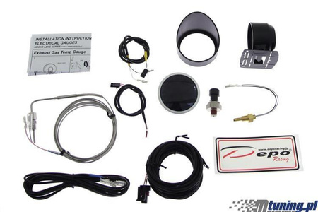 Anzeige 60mm 4in1 Abgastemperatur/Volt/Öldruck/Temperatur Depo WA