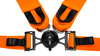 Cinture di sicurezza da corsa SLIDE V2 Quick arancione 4p 3"