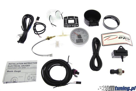 Anzeige 60mm 4in1 Turbo/Volt/Öldruck/Temperatur Depo WBL