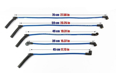 Ignition Leads Saab 900 II 9000 Turbo 89-98 Blue