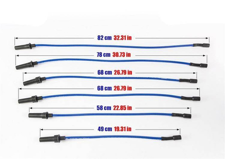 Cables de encendido Chrysler Voyager Dodge Caravan III rojo