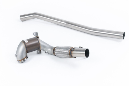 Large Bore Downpipe and Hi-Flow Sports Cat Volkswagen Golf MK7.5 R 2.0 TSI 310PS ( Non-GPF Equipped Models Only ) - 80mm Race Systems 2017 - 2021 Milltek Sport
