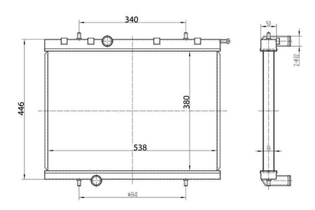 Radiador deportivo Peugeot Citroën 1.4 1.6 2.0L
