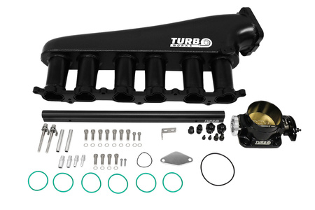 Ansaugkrümmer Toyota Chaser Supra 1JZ mit Drosselklappe und Einspritzleiste Schwarz