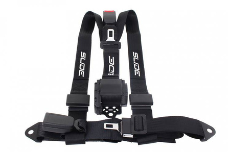 Racing seat belts SLIDE 3p 2" black 